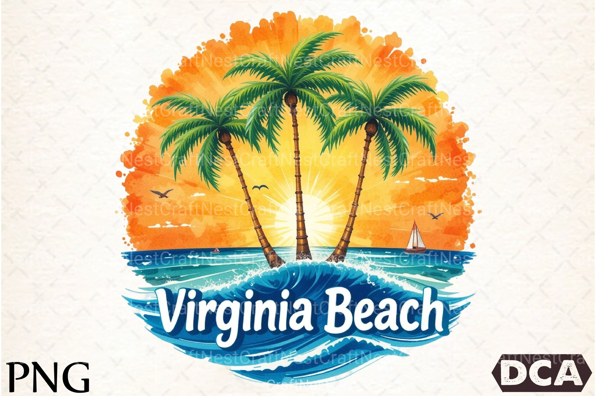Virginia Beach Clipart Bundle 2 - CraftNest - Digital Crafting and Art