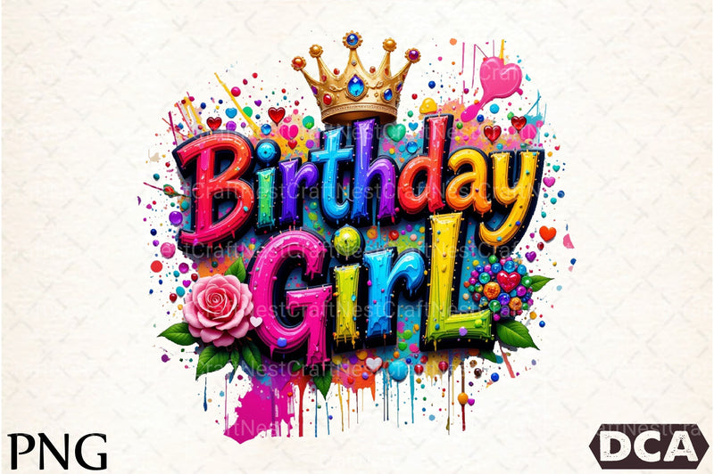 Birthday Girl Clipart Bundle 4 - CraftNest - Digital Crafting and Art