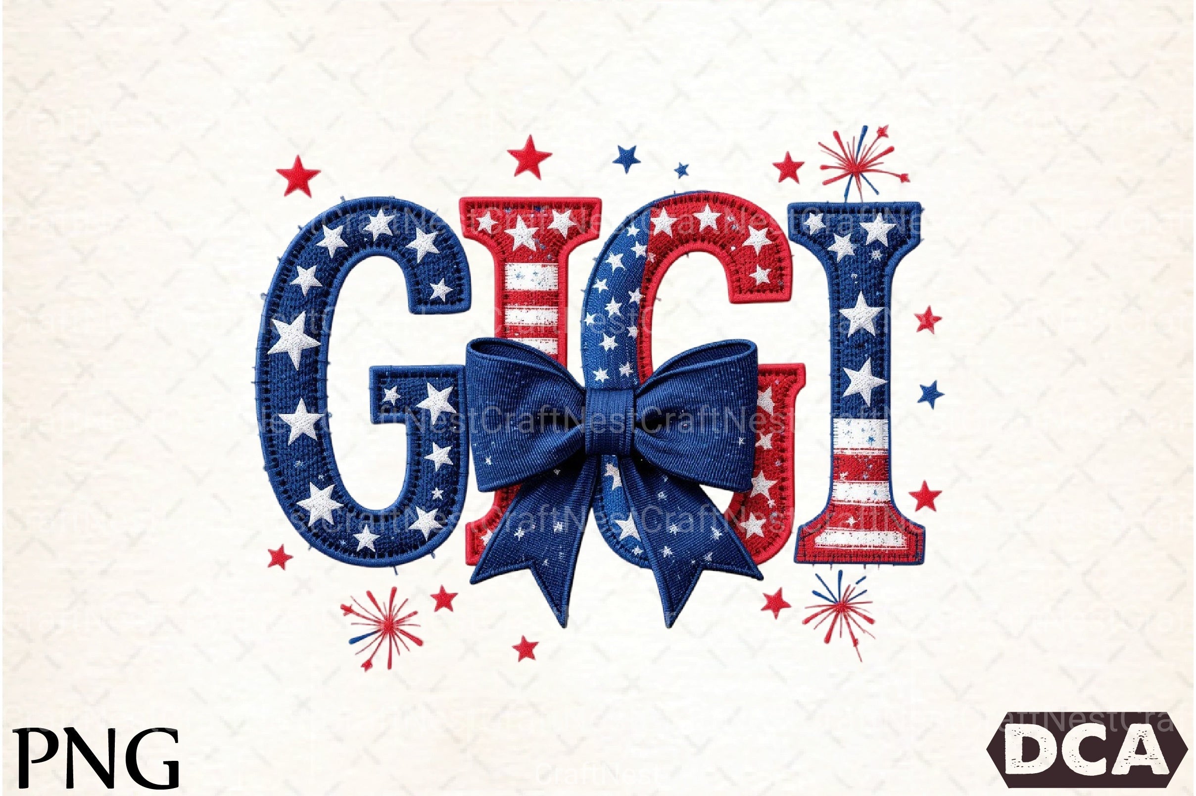 4th of July Gigi Clipart Bundle - CraftNest - Digital Crafting and Art