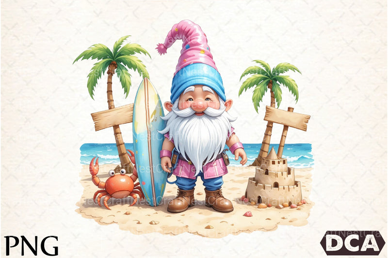 Summer Gnome Clipart Bundle - CraftNest - Digital Crafting and Art