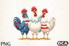 4th of July Chicken Clipart Bundle 55