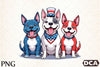 4th of July Dog Clipart Bundle 2