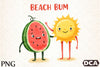 Beach Bum Clipart Bundle