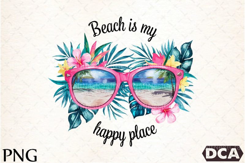 Beach Is My Happy Place Clipart Bundle - CraftNest - Digital Crafting and Art