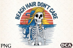 Beach Hair Don't Care Clipart Bundle 2 - CraftNest - Digital Crafting and Art