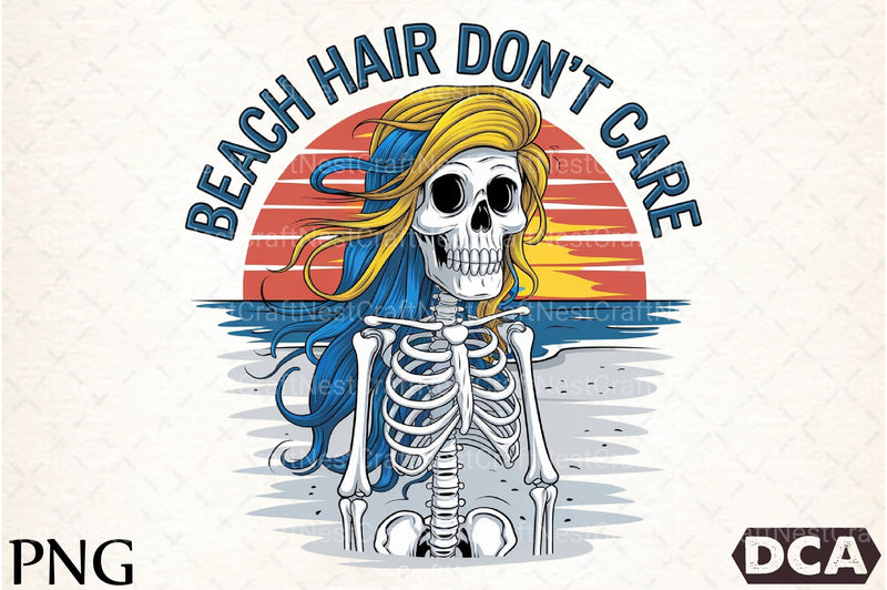 Beach Hair Don't Care Clipart Bundle 2 - CraftNest - Digital Crafting and Art
