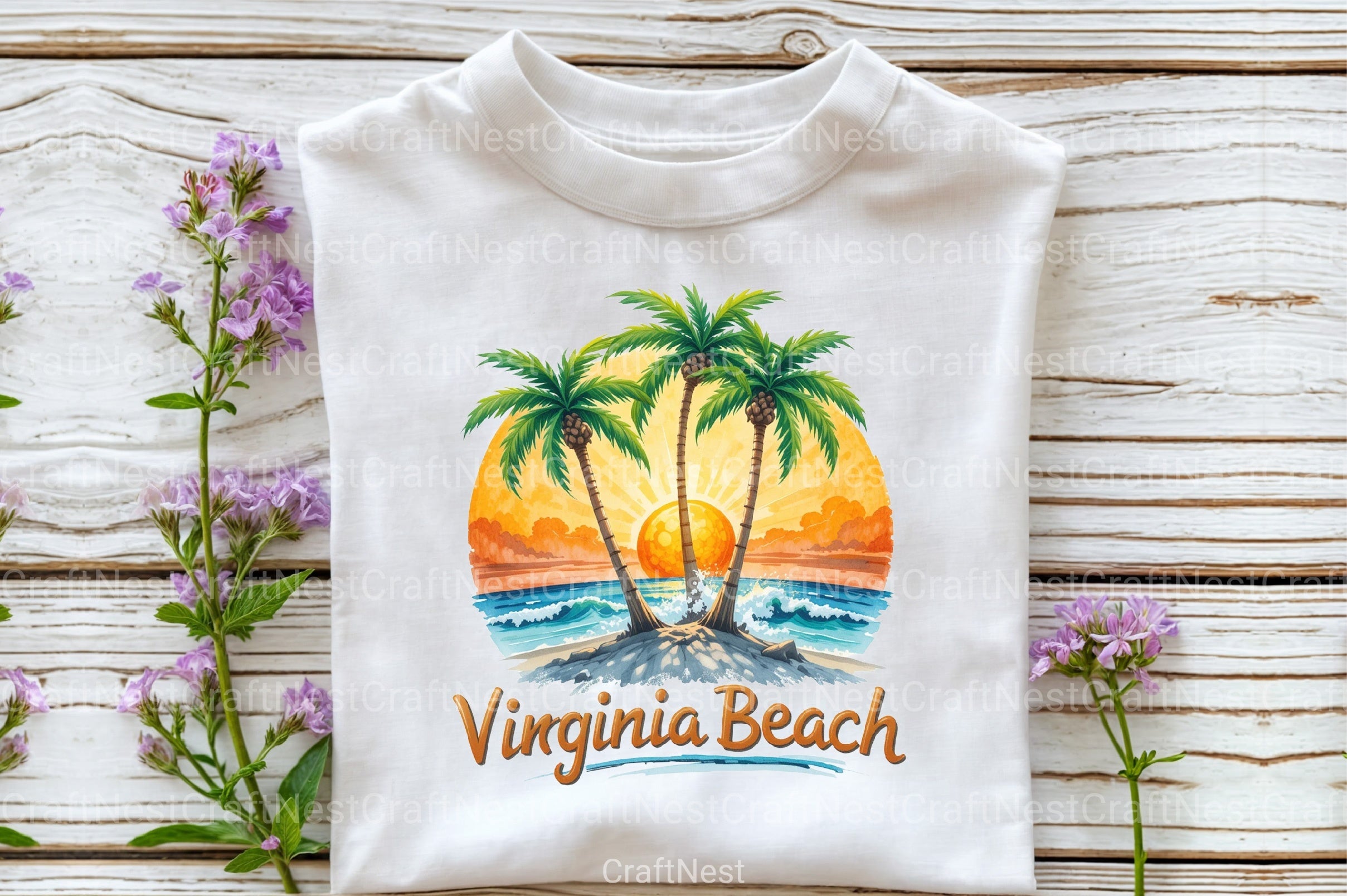 Virginia Beach Clipart Bundle - CraftNest - Digital Crafting and Art