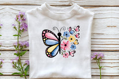 Floral Butterfly Clipart Bundle 55 - CraftNest - Digital Crafting and Art