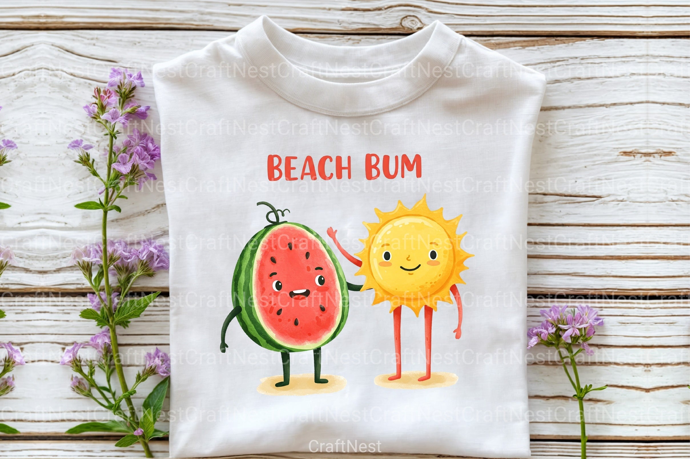 Beach Bum Clipart Bundle - CraftNest - Digital Crafting and Art