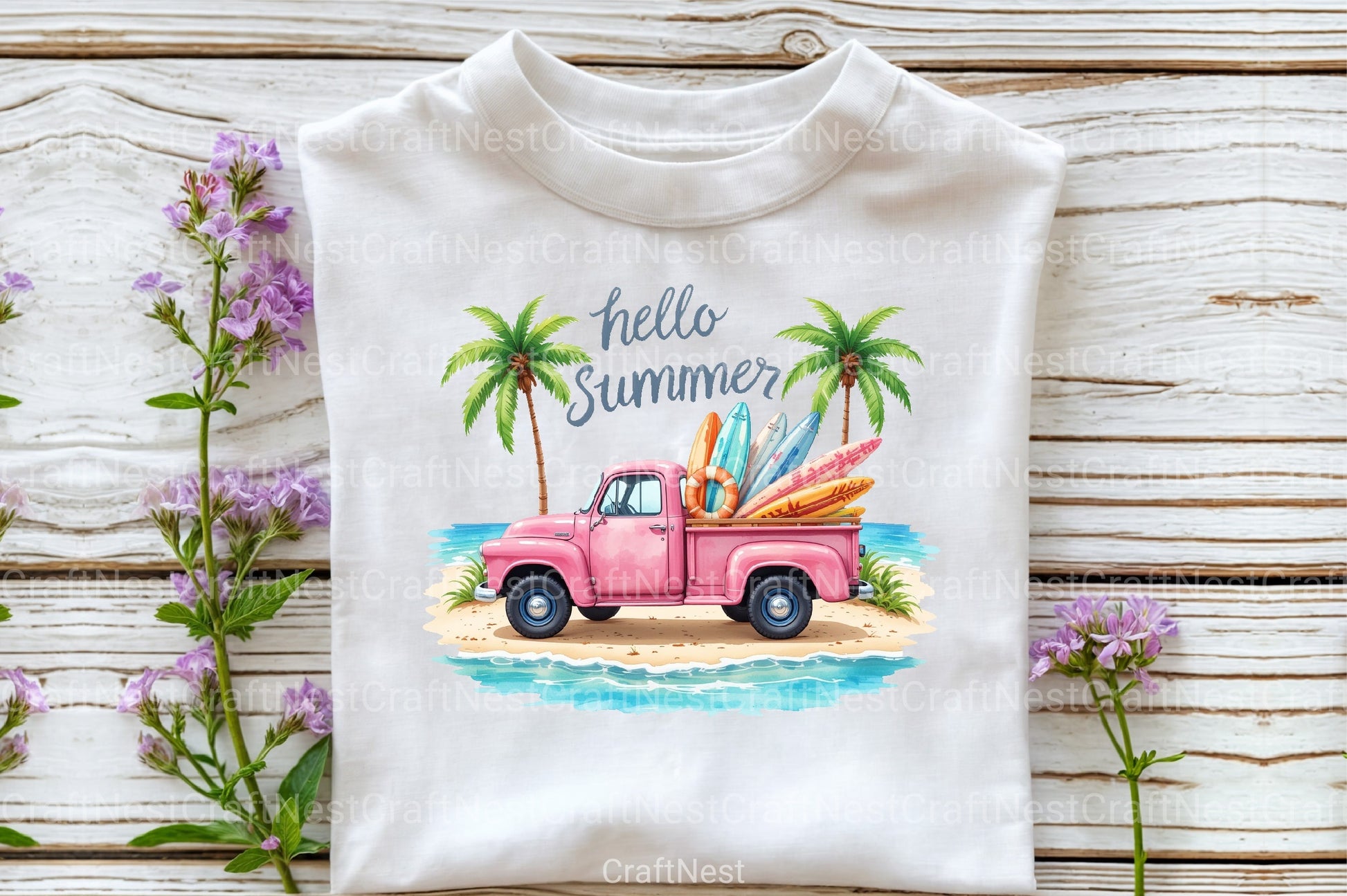 Hello Summer Clipart Bundle 3 - CraftNest - Digital Crafting and Art