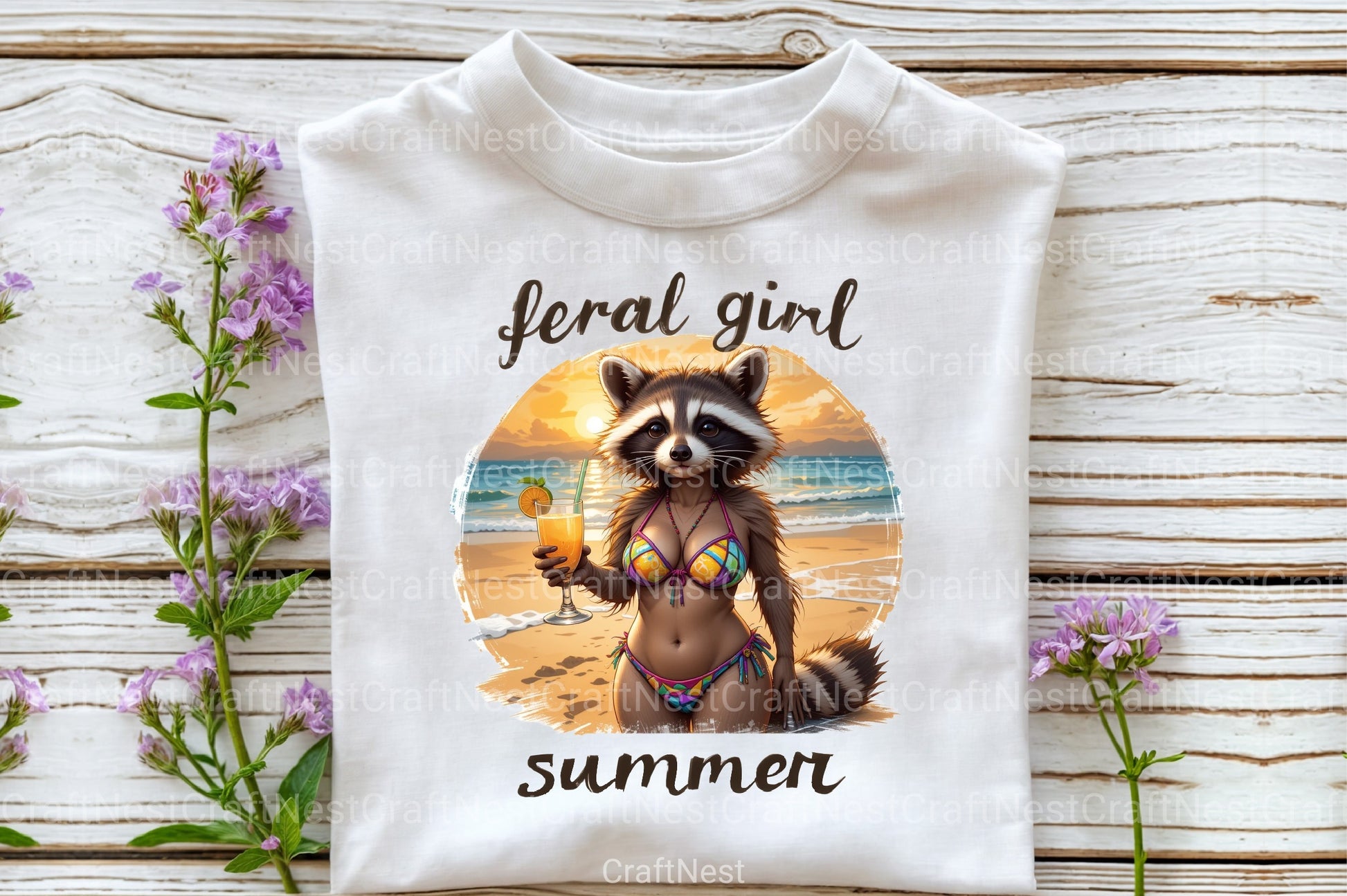 Feral Girl Summer Clipart Bundle - CraftNest - Digital Crafting and Art