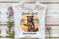Feral Girl Summer Clipart Bundle - CraftNest - Digital Crafting and Art