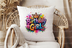 Birthday Girl Clipart Bundle 66 - CraftNest - Digital Crafting and Art