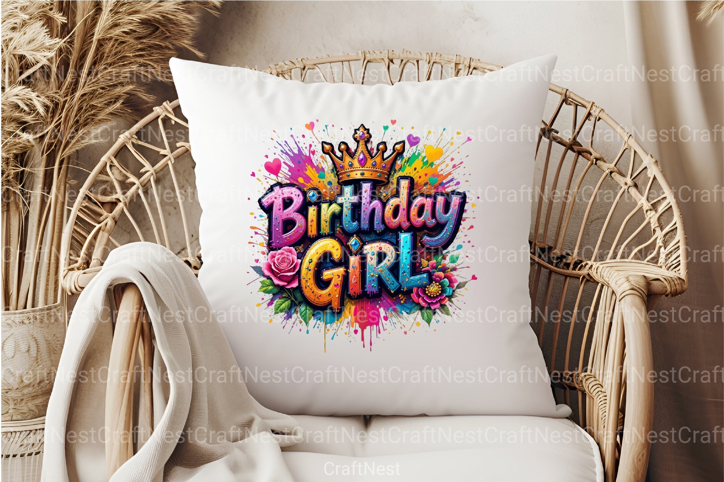 Birthday Girl Clipart Bundle 66 - CraftNest - Digital Crafting and Art