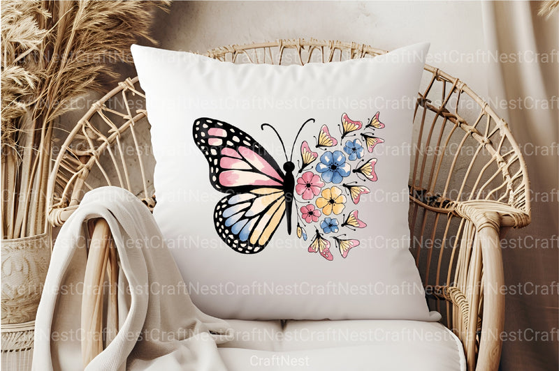 Cute Butterfly Clipart Bundle 79 - CraftNest - Digital Crafting and Art