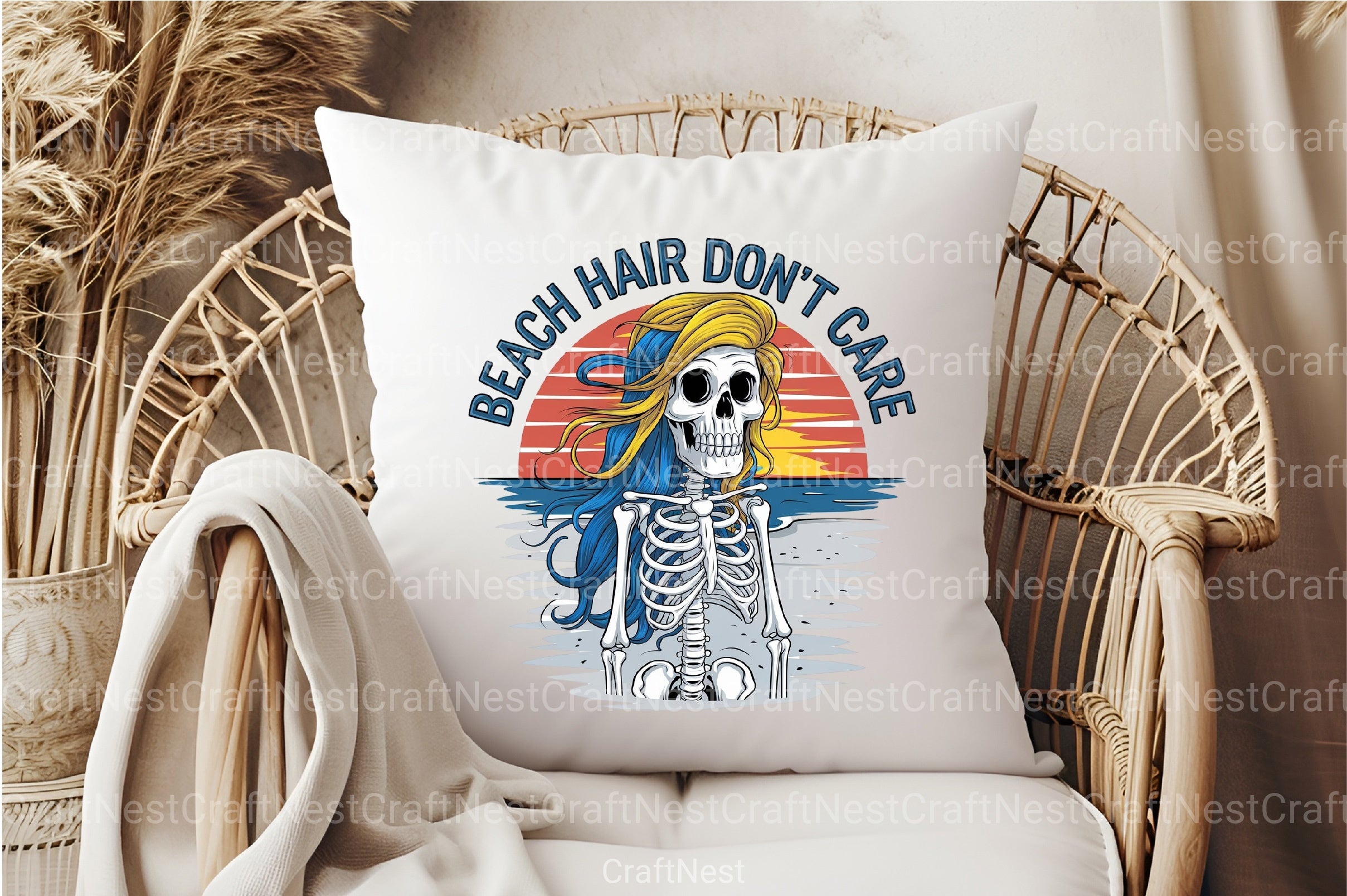 Beach Hair Don't Care Clipart Bundle 2 - CraftNest - Digital Crafting and Art