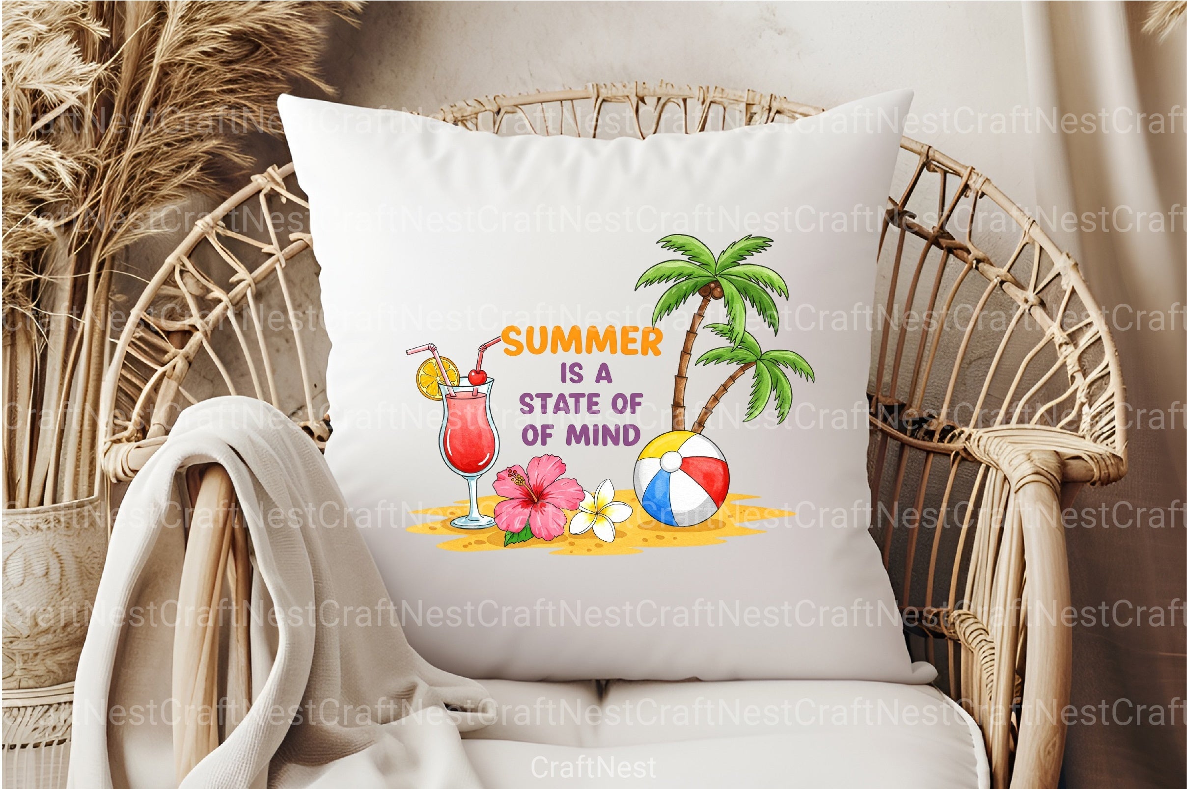 Summer State of Mind Clipart Bundle - CraftNest - Digital Crafting and Art