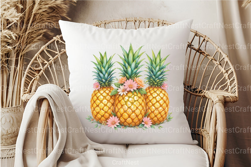 Summer Pineapple Clipart Bundle 99 - CraftNest - Digital Crafting and Art
