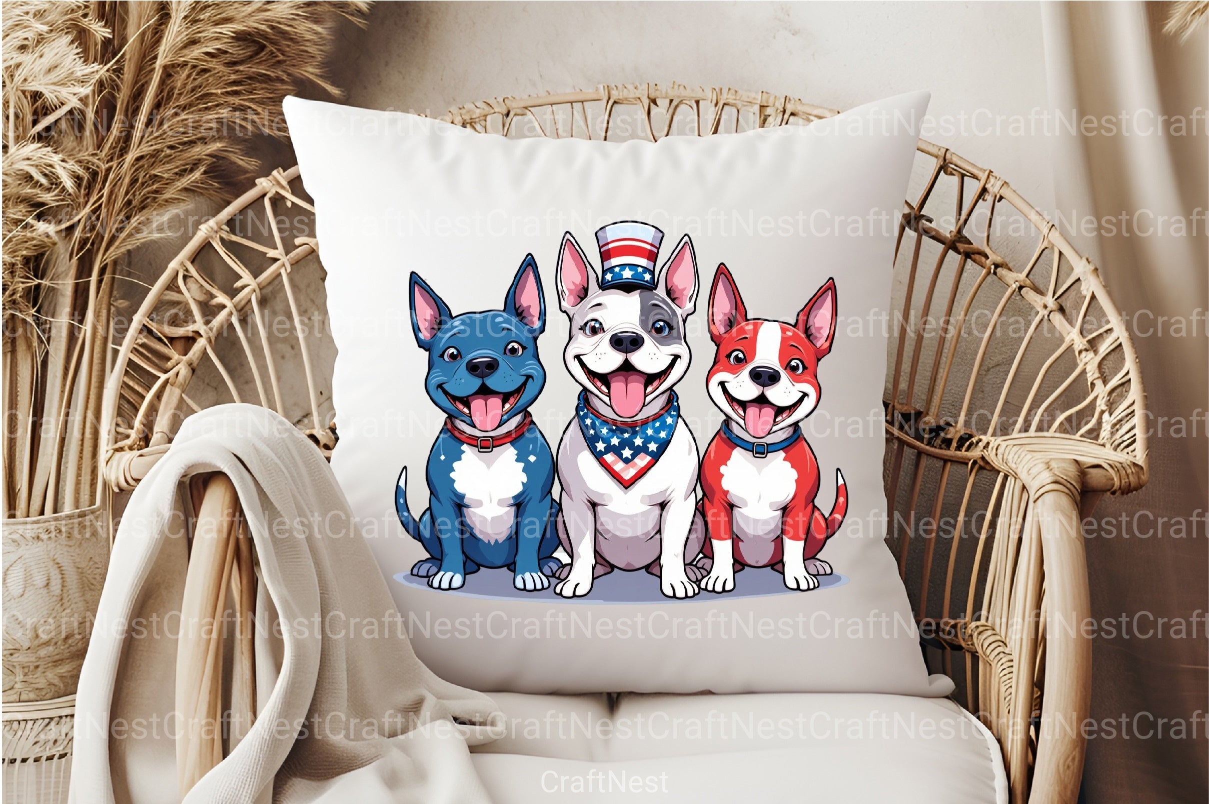 4th of July Dog Clipart Bundle 2 - CraftNest - Digital Crafting and Art