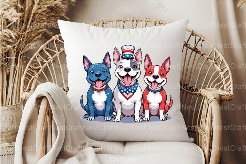 4th of July Dog Clipart Bundle 2 - CraftNest - Digital Crafting and Art