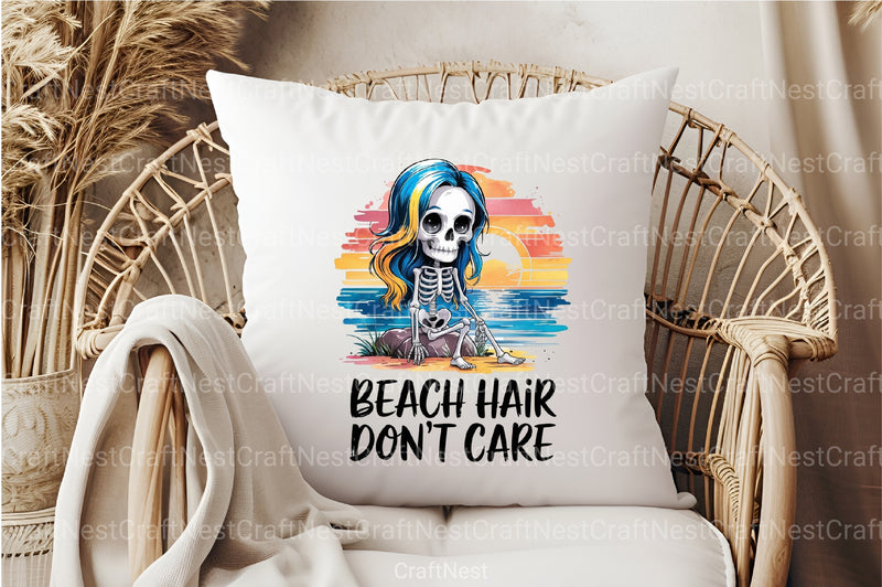 Beach Hair Don't Care Clipart Bundle 3 - CraftNest - Digital Crafting and Art