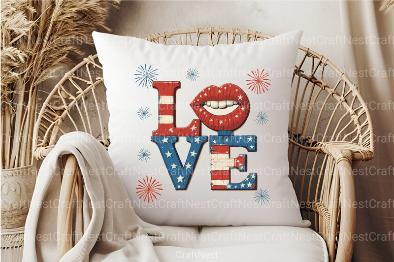 4th of July Love Clipart Bundle 33 - CraftNest - Digital Crafting and Art