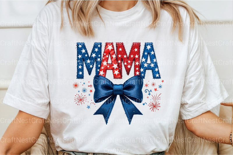 4th of July Mama Clipart Bundle 1 - CraftNest - Digital Crafting and Art