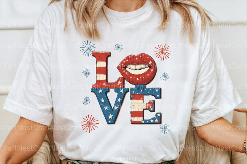 4th of July Love Clipart Bundle 33 - CraftNest - Digital Crafting and Art