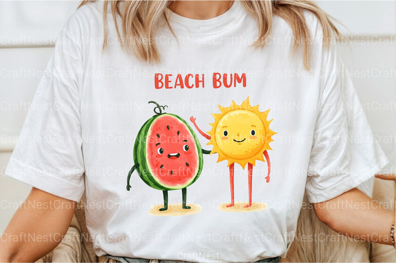 Beach Bum Clipart Bundle - CraftNest - Digital Crafting and Art