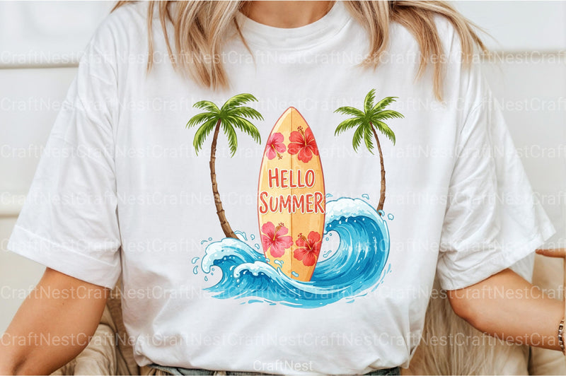 Hello Summer Clipart Bundle 99 - CraftNest - Digital Crafting and Art