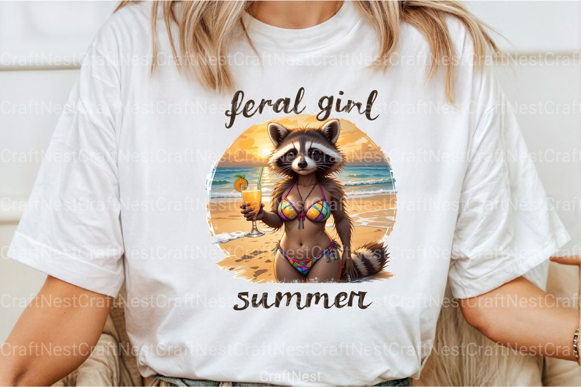 Feral Girl Summer Clipart Bundle - CraftNest - Digital Crafting and Art