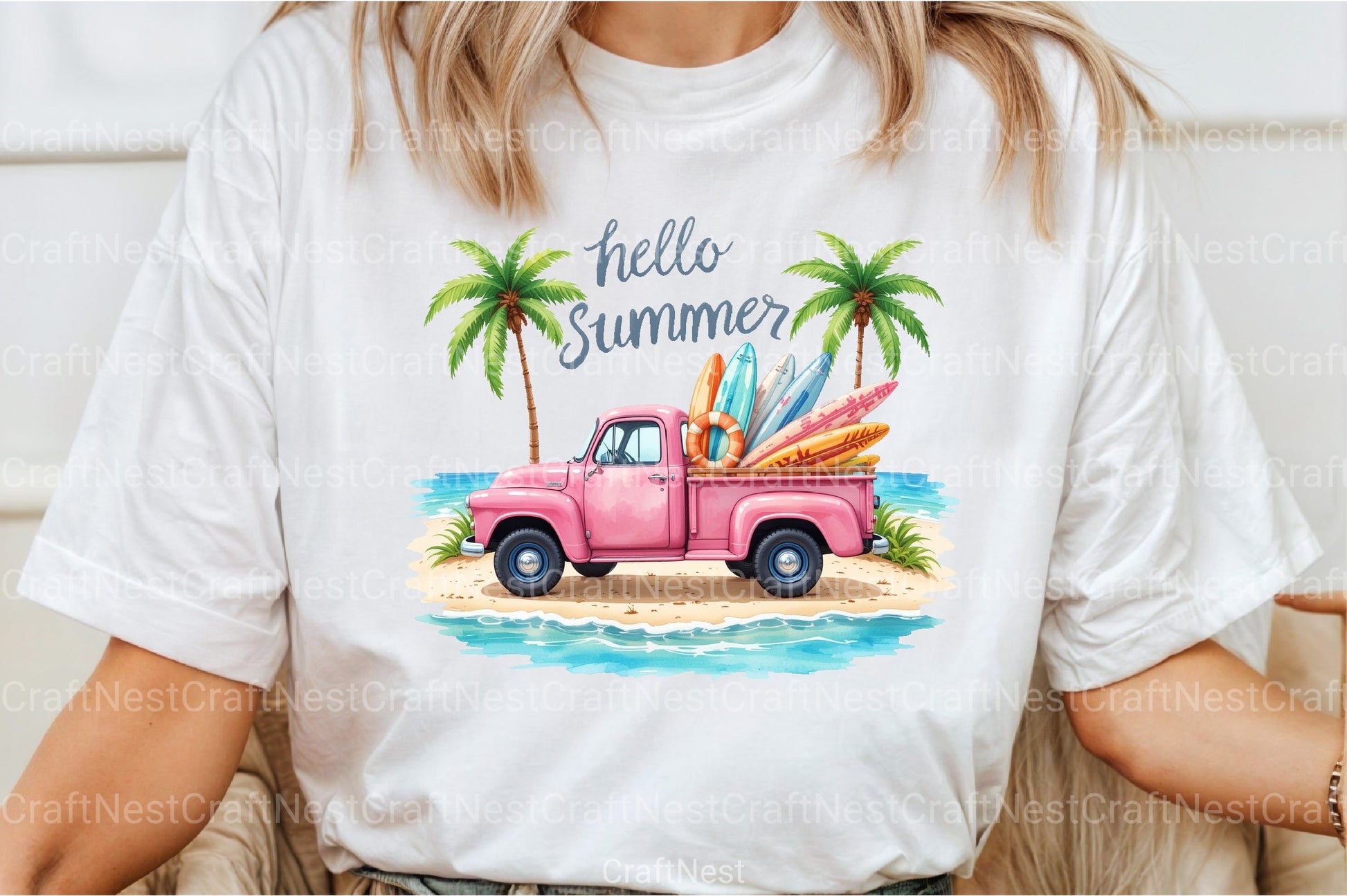 Hello Summer Clipart Bundle 3 - CraftNest - Digital Crafting and Art