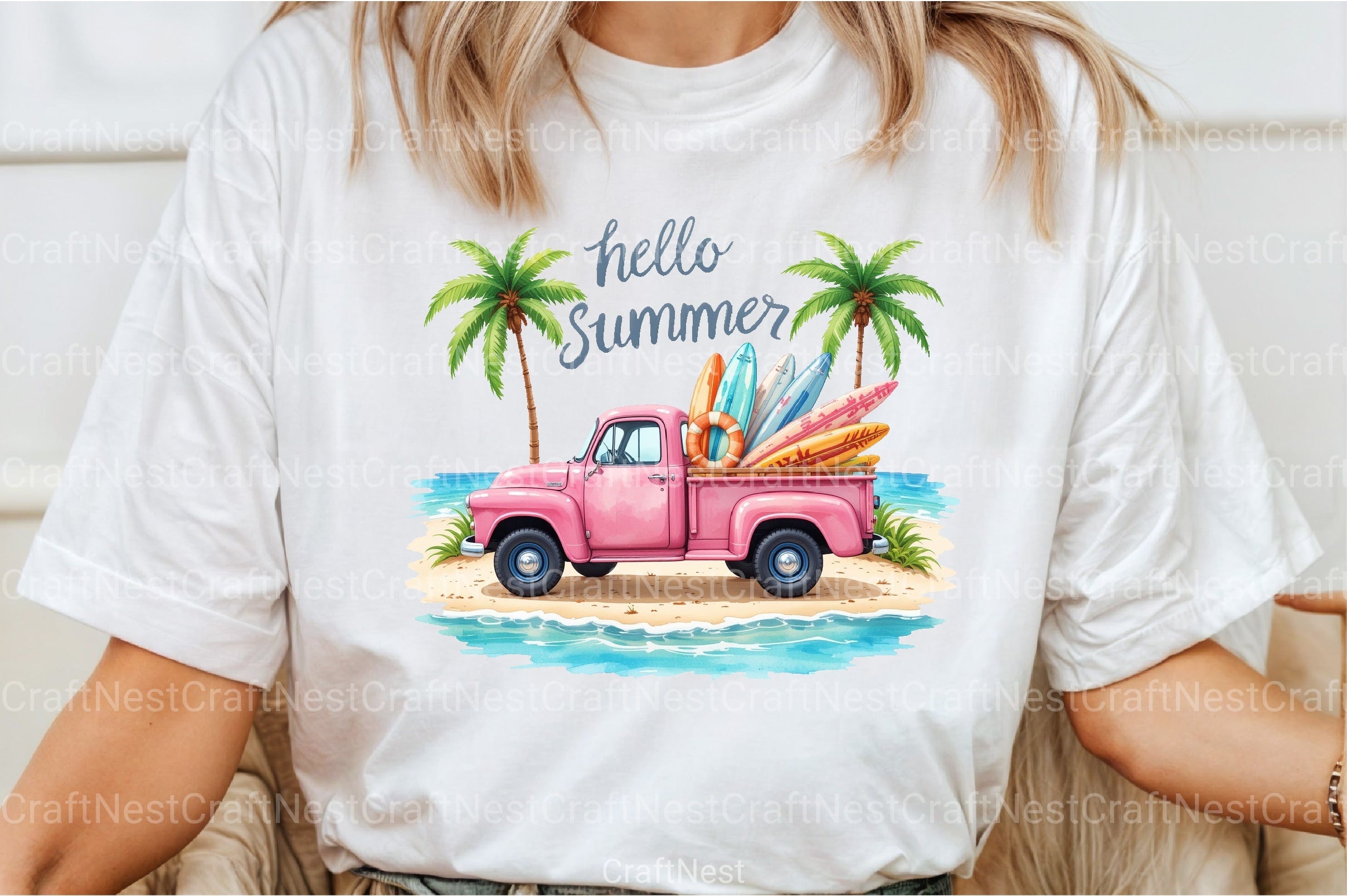 Hello Summer Clipart Bundle 3 - CraftNest - Digital Crafting and Art