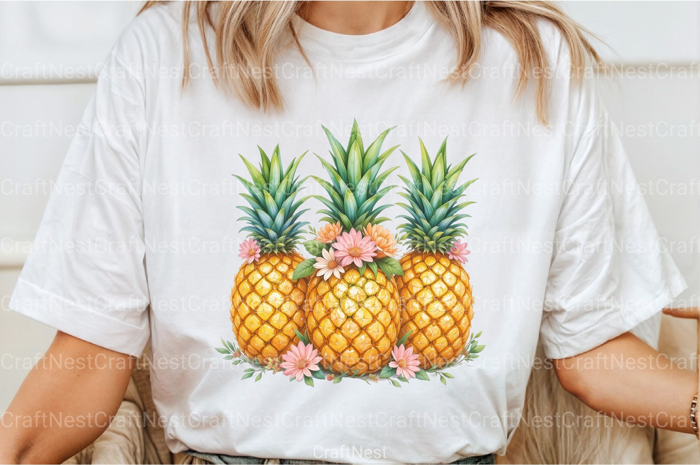 Summer Pineapple Clipart Bundle 99 - CraftNest - Digital Crafting and Art