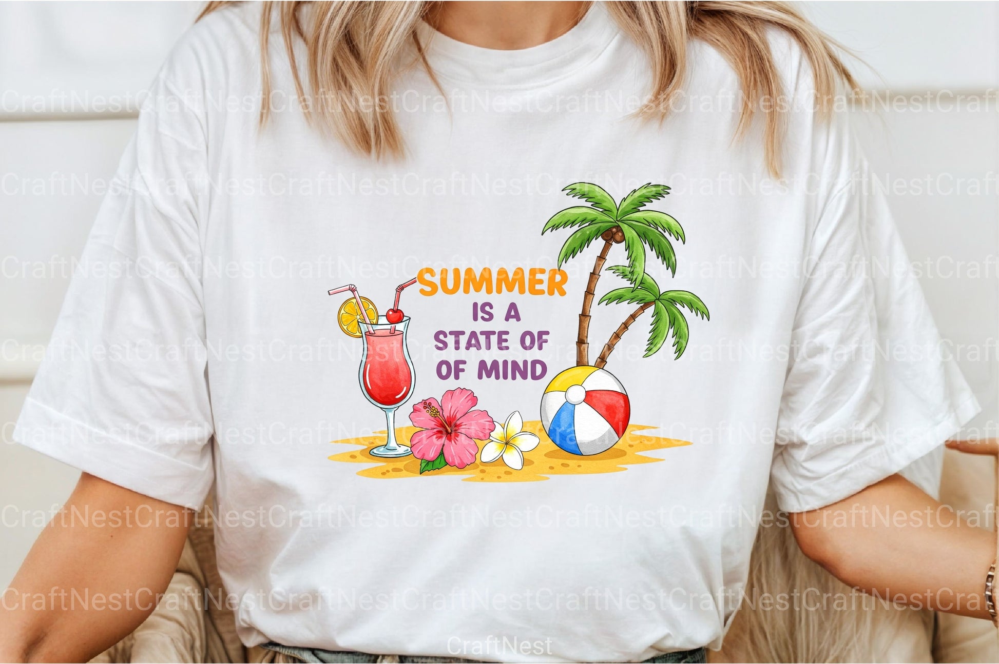 Summer State of Mind Clipart Bundle - CraftNest - Digital Crafting and Art