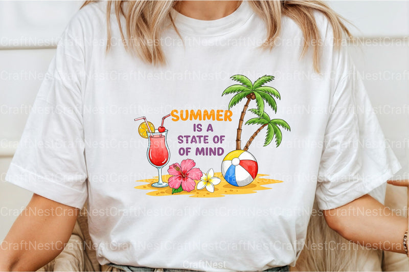 Summer State of Mind Clipart Bundle - CraftNest - Digital Crafting and Art