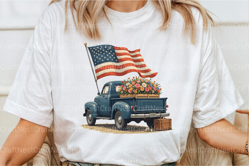 4th of July Car Clipart Bundle - CraftNest - Digital Crafting and Art