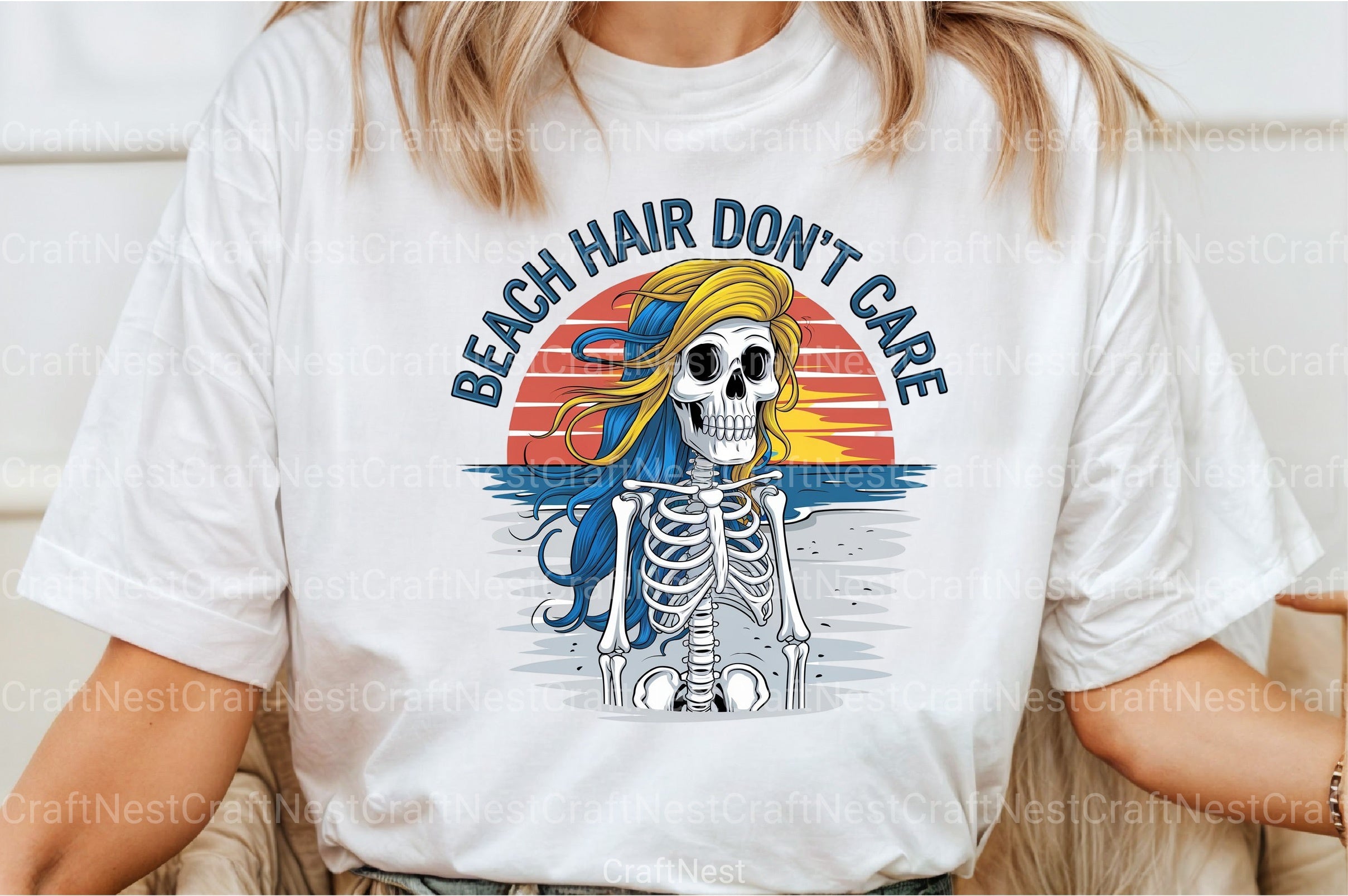 Beach Hair Don't Care Clipart Bundle 2 - CraftNest - Digital Crafting and Art