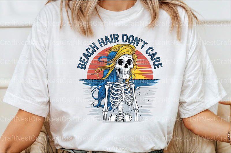 Beach Hair Don't Care Clipart Bundle 2 - CraftNest - Digital Crafting and Art