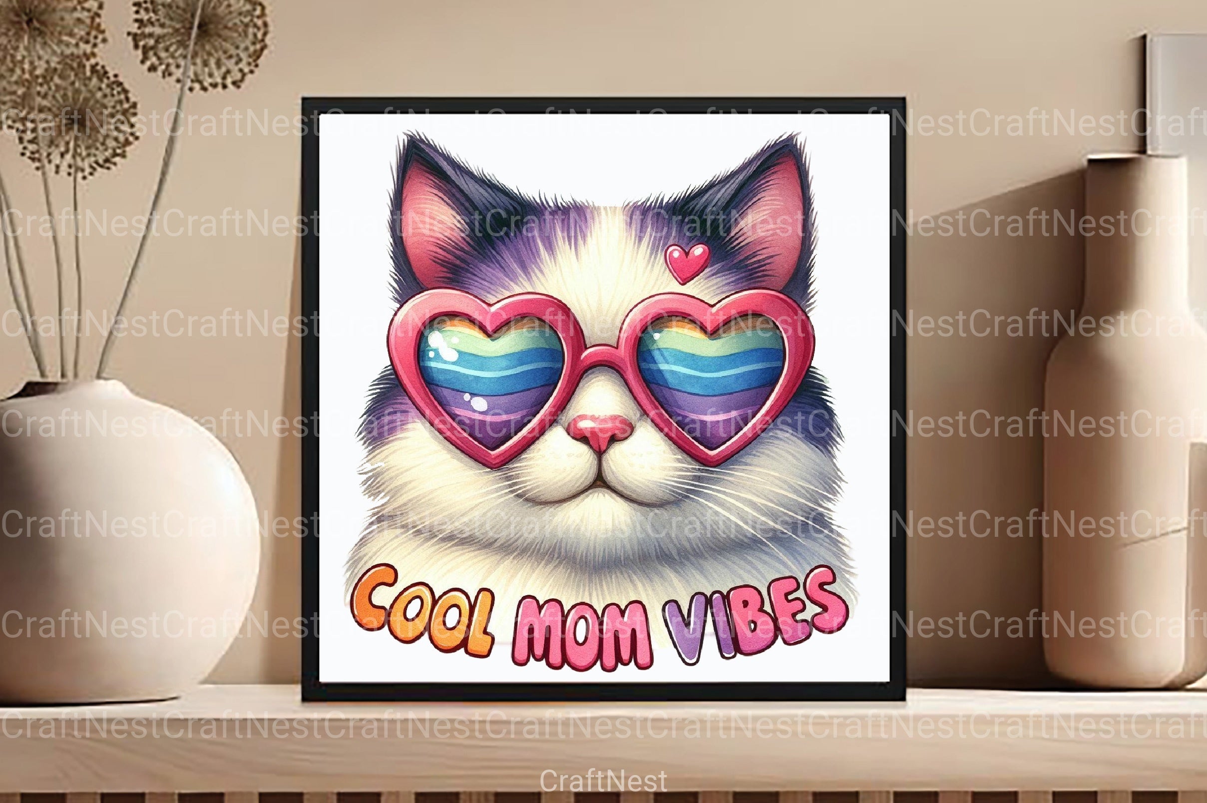 Cool Mom Vibes Clipart Bundle 1 - CraftNest - Digital Crafting and Art
