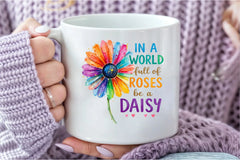 In a World Full of Roses, Be a Daisy Clipart Bundle - CraftNest - Digital Crafting and Art