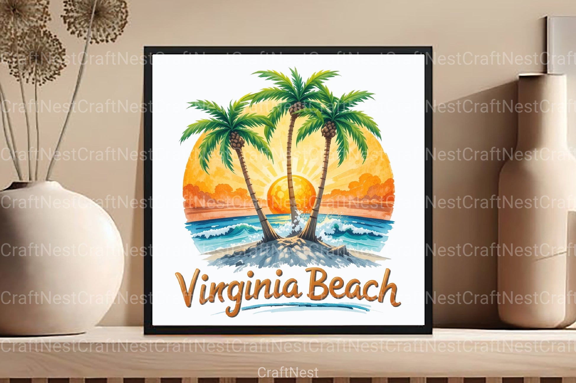 Virginia Beach Clipart Bundle - CraftNest - Digital Crafting and Art