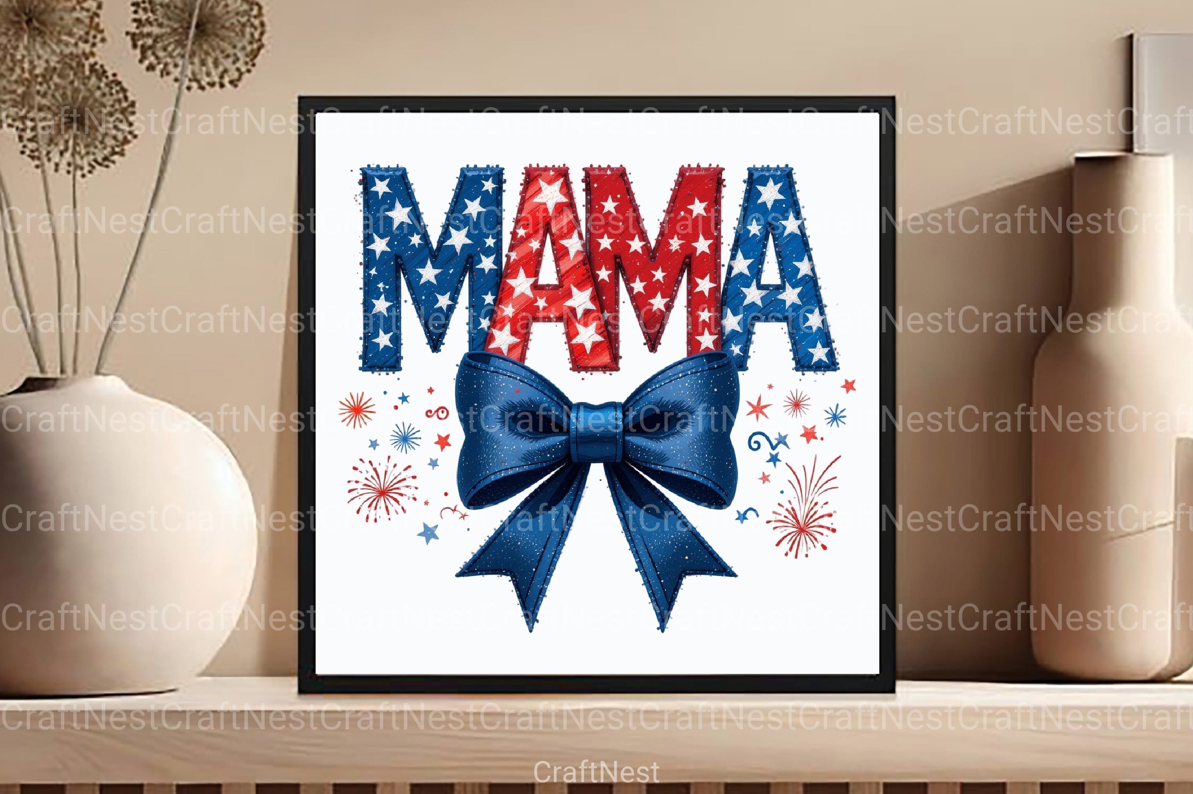 4th of July Mama Clipart Bundle 1 - CraftNest - Digital Crafting and Art