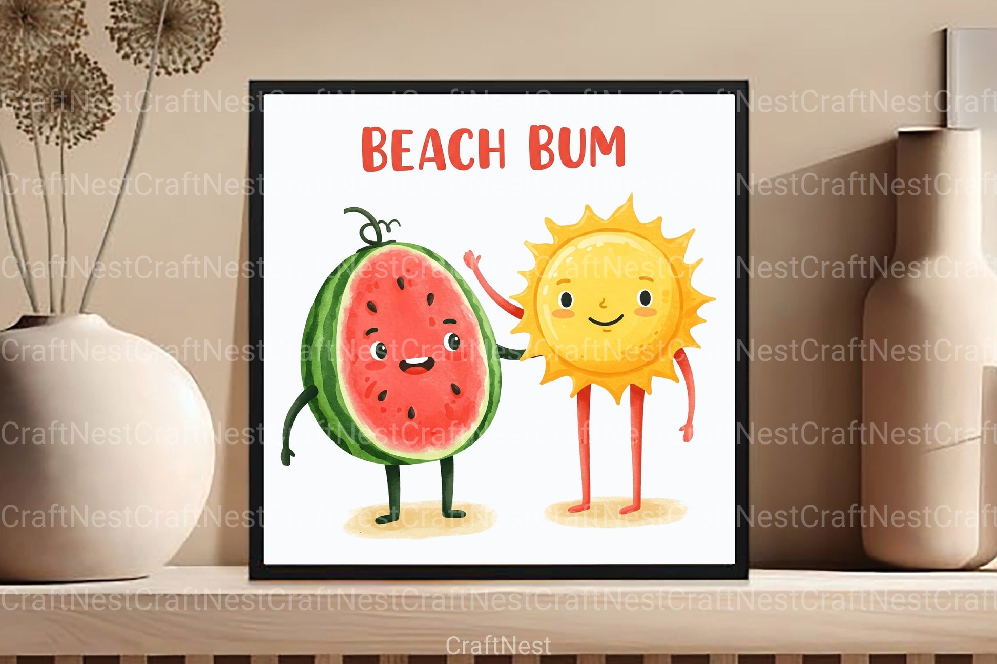 Beach Bum Clipart Bundle - CraftNest - Digital Crafting and Art