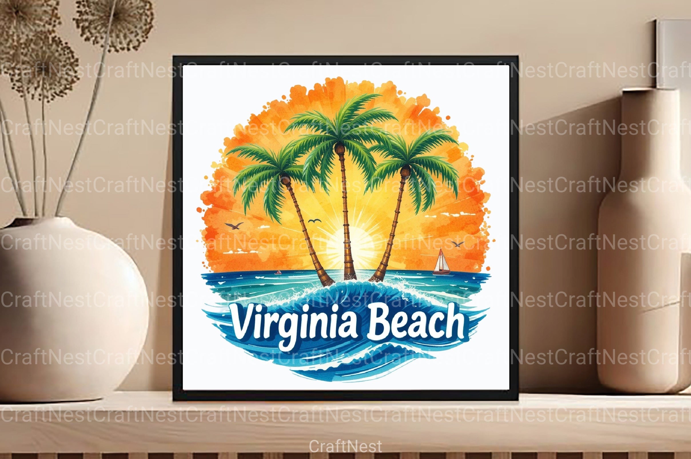 Virginia Beach Clipart Bundle 2 - CraftNest - Digital Crafting and Art