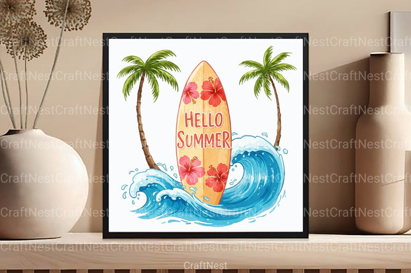 Hello Summer Clipart Bundle 99 - CraftNest - Digital Crafting and Art