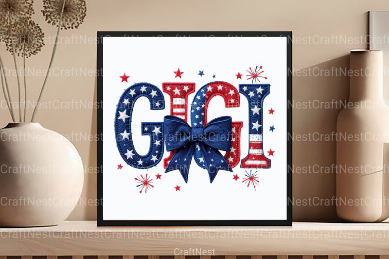 4th of July Gigi Clipart Bundle - CraftNest - Digital Crafting and Art