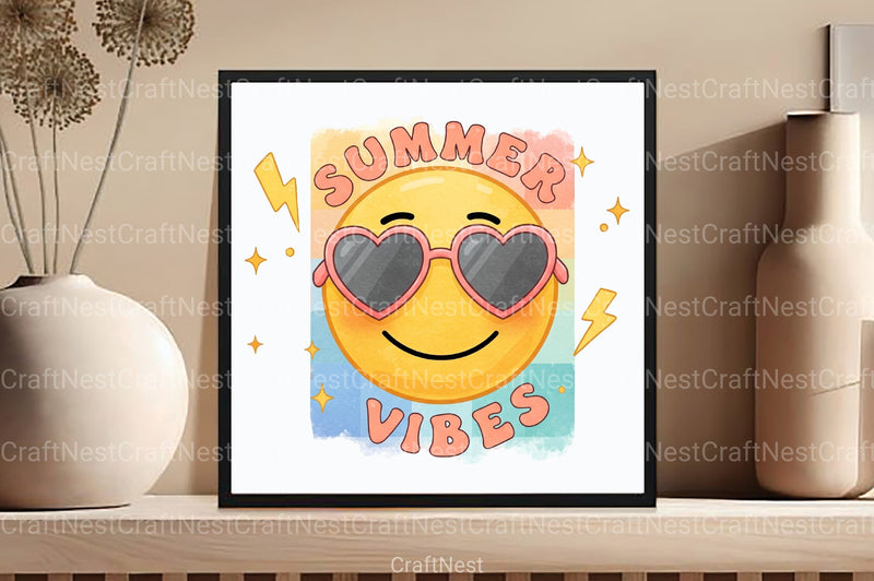 Summer Vibes Clipart Bundle 1 - CraftNest - Digital Crafting and Art