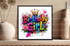 Birthday Girl Clipart Bundle 4 - CraftNest - Digital Crafting and Art