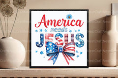 America Jesus Clipart Bundle - CraftNest - Digital Crafting and Art